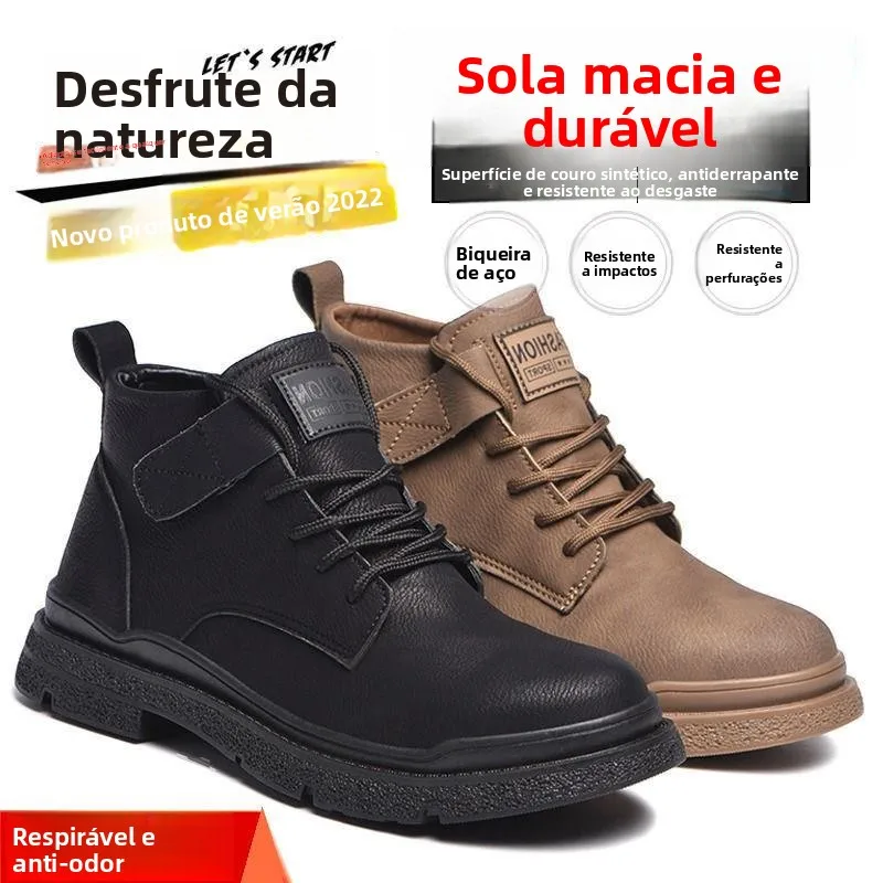 chaussures-de-travail-pour-hommes-a-embout-d'acier-montantes-impermeables-anti-usure-anti-odeur-pour-chantier-protection-du-travail