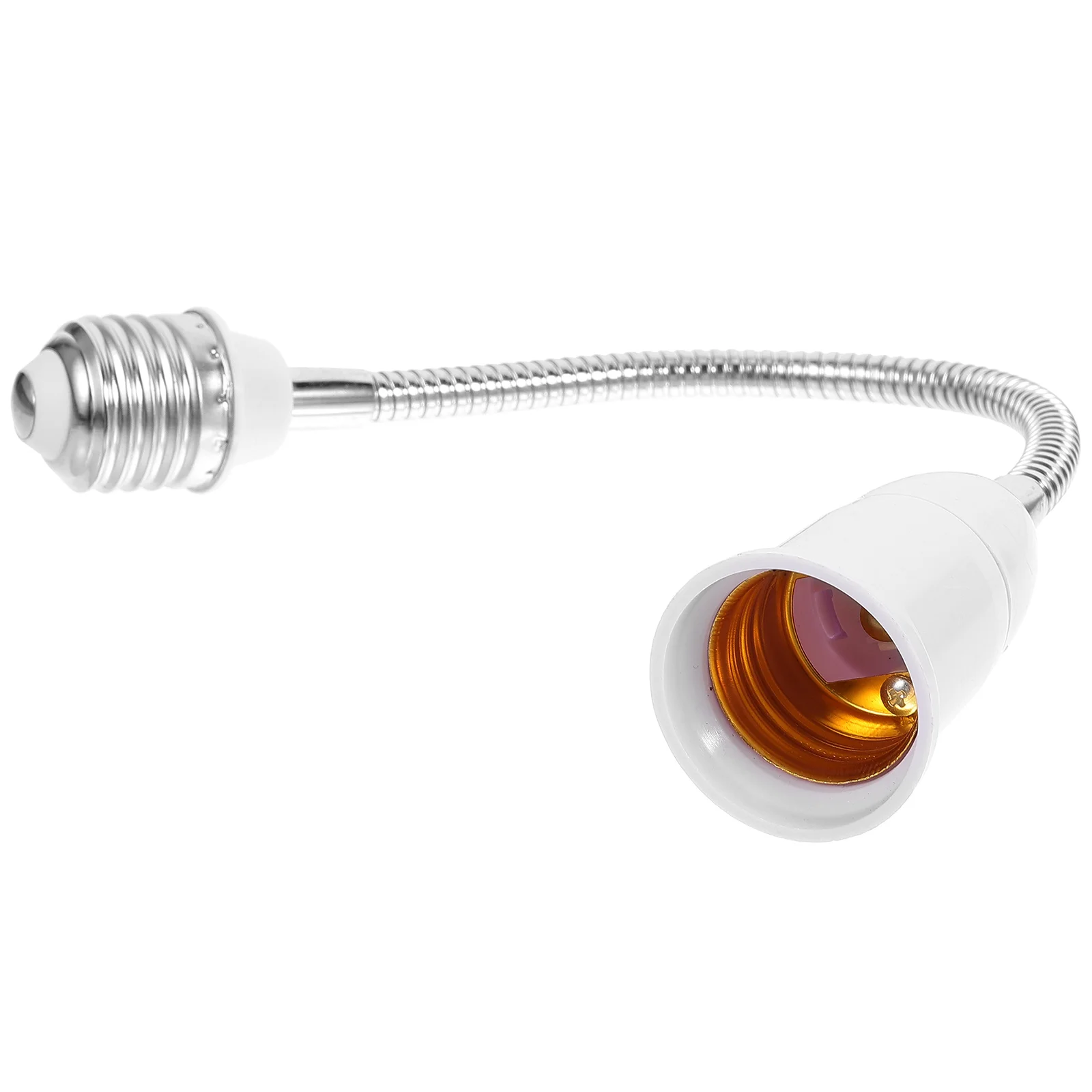 E27 to E27 Bulb Socket Extender 18cm Long Flexible Arm for LED Light Bulb Base Adapter Lamp Socket Replacement