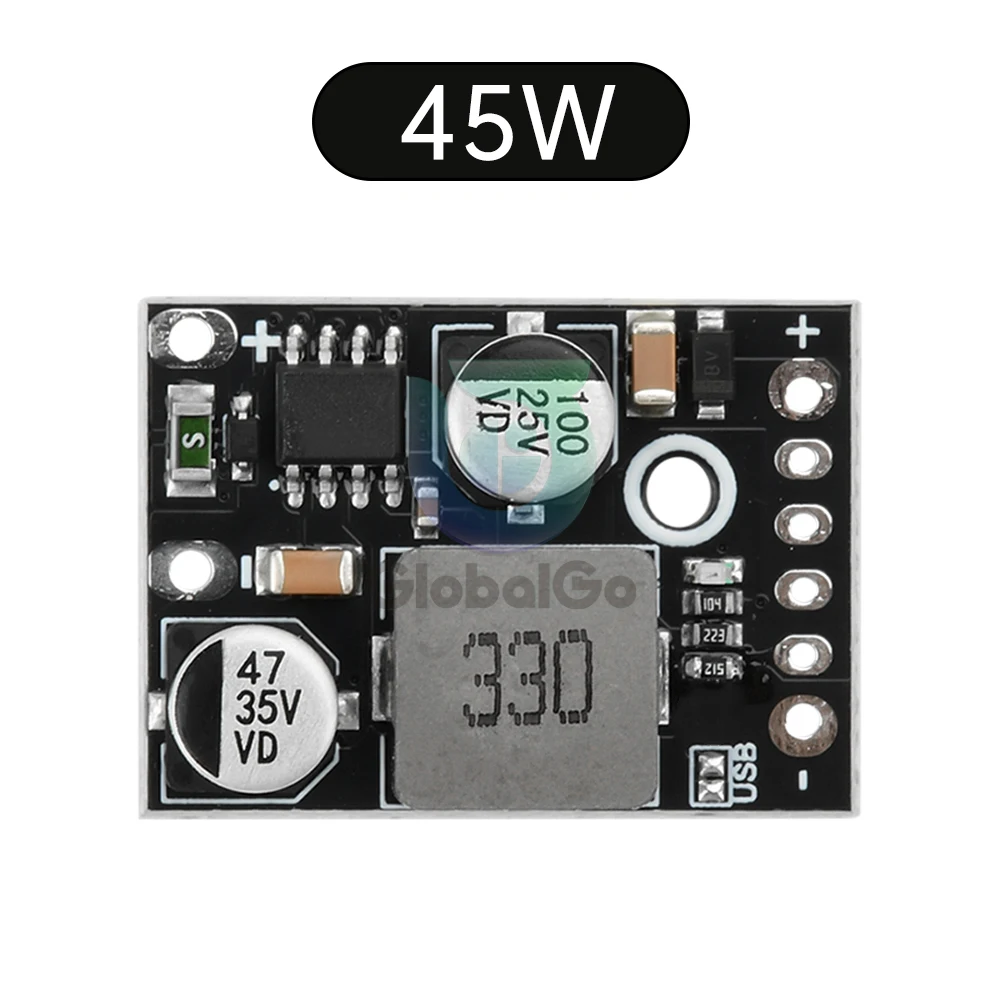 

45W Fast Charging Module DC8-30V PD Fast Charging Board support PD3.0 PPS fast charging QC3.0 SCP VOOC for Huawei