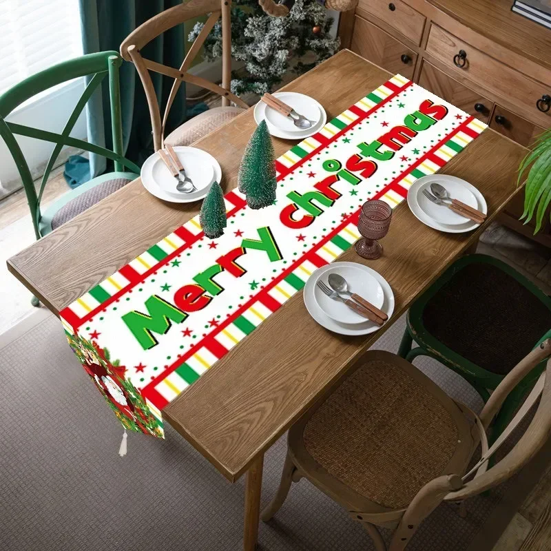 Christmas Supplies Party Decorations Irregular Table Flags Dining Tablecloths Table Mats