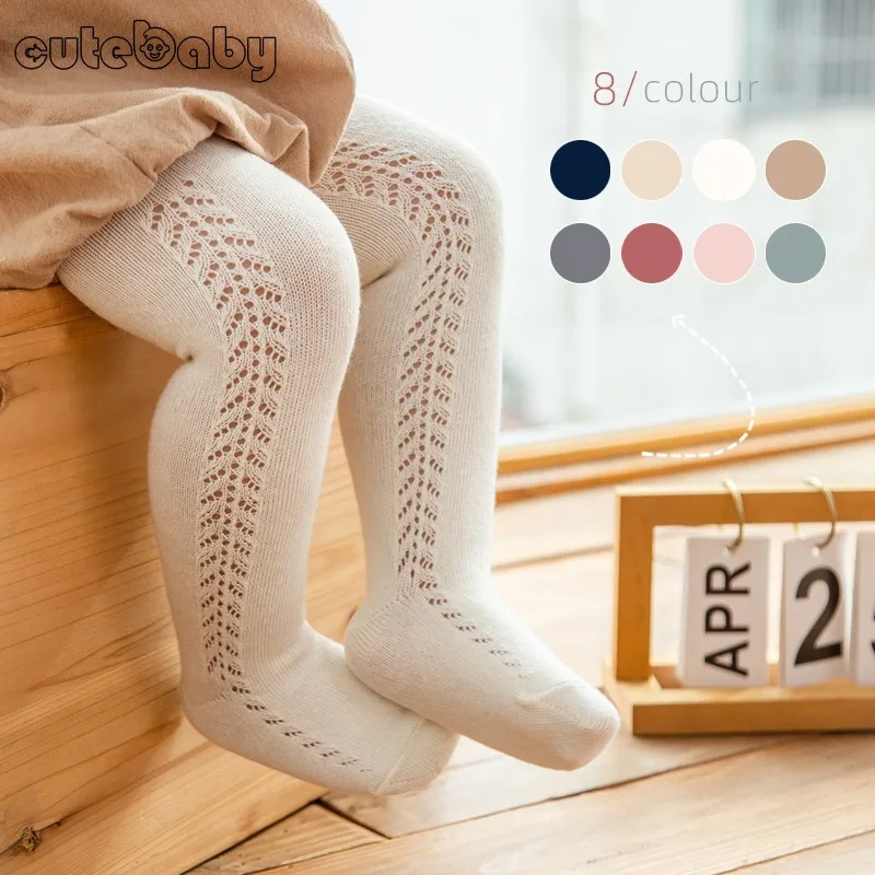 

2024 Spring and Autumn Thin Hollow Mesh Skin Soft, Comfortable and Breathable Baby Pantyhose Baby Accessories