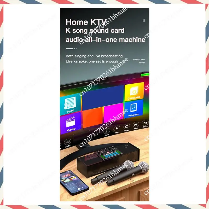 -A21Z SY168 Sound Card Live Broadcast Speaker Multi-Functional All-In-One Portable Bluetooth Karaoke Machine For Singing