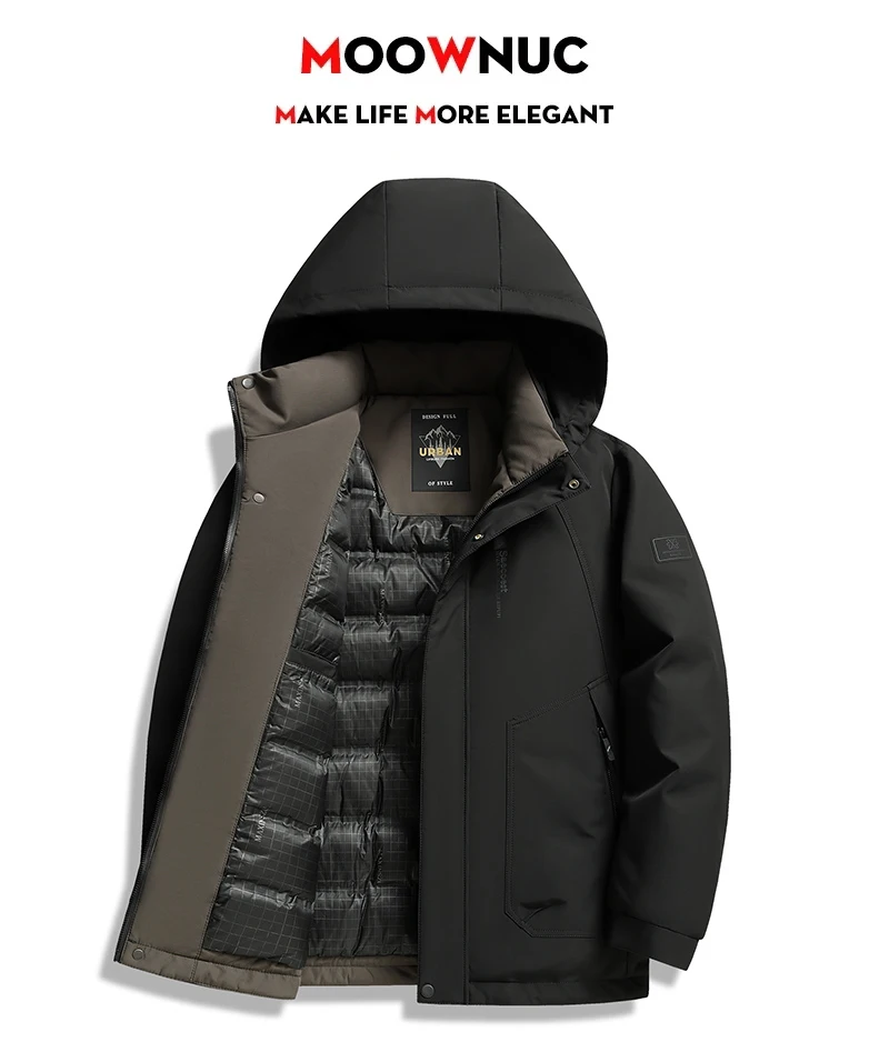 

Men's Fashion Windbreaker Parka Coat Streetwear Overcoat Outdoors Windproof Casual Autumn Winter Warm Hombre New Male Jacket