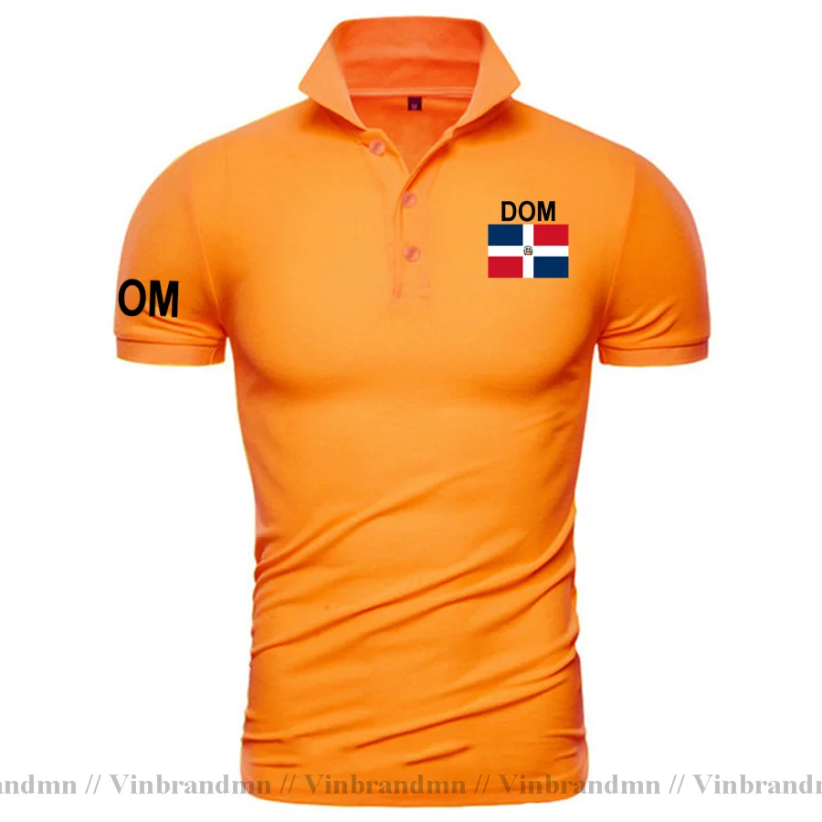 Dominican Republic Dominicana DOM polo shirts men short sleeve white brands printed for country 2021 cotton nation team Dominica