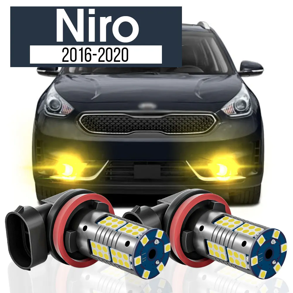 

2pcs LED Fog Light Lamp Blub Canbus Accessories For Kia Niro 2016 2017 2018 2019 2020