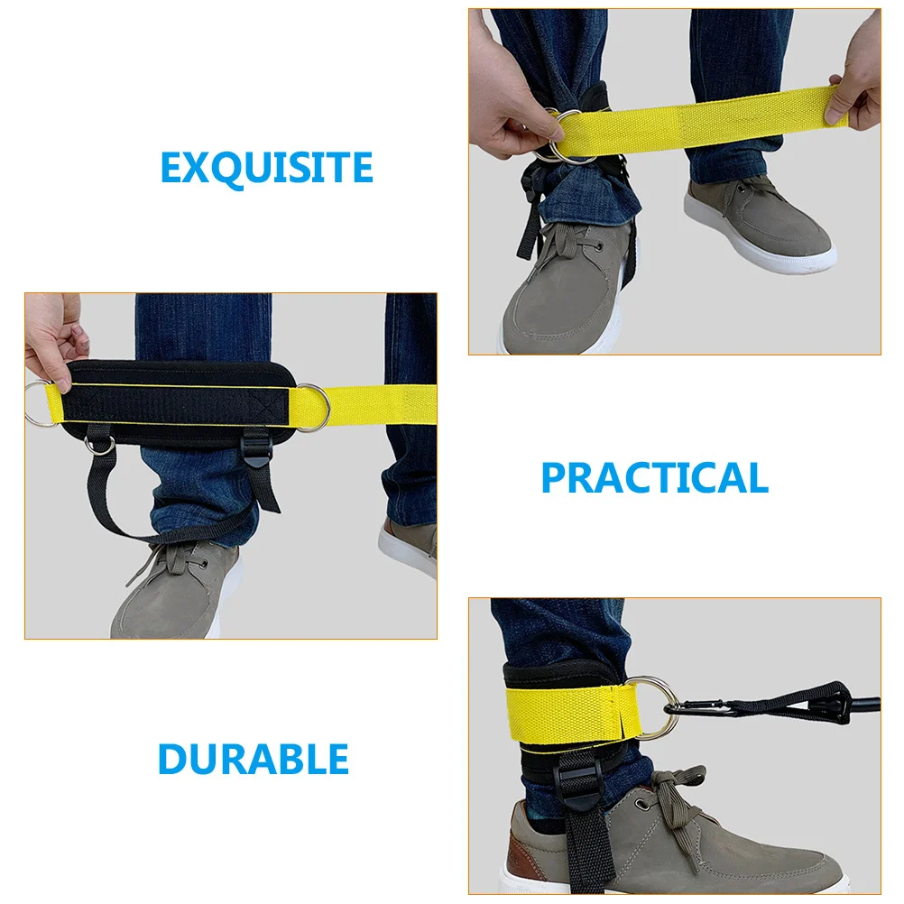 

1Set Fitness Ankle Strap Adjustable Buckle Cable Machine Ankle Fixing Band Leg Strength Training Sports Supplies Durable