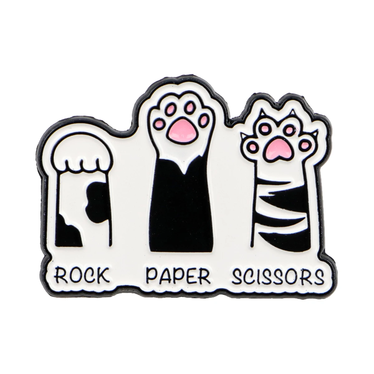 Pin Enamel Cakar Kucing Kartun Lucu Bros Hewan Pin Kerah Lencana untuk Ransel Aksesoris Pakaian Perhiasan Kawaii Hadiah