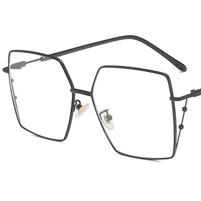 

NEW Sunglasses Gradient Lens Sun Glasses Women Goggles Anti-Blue Light Spectacles Square Eyeglasses Oversize Frame Ornamental