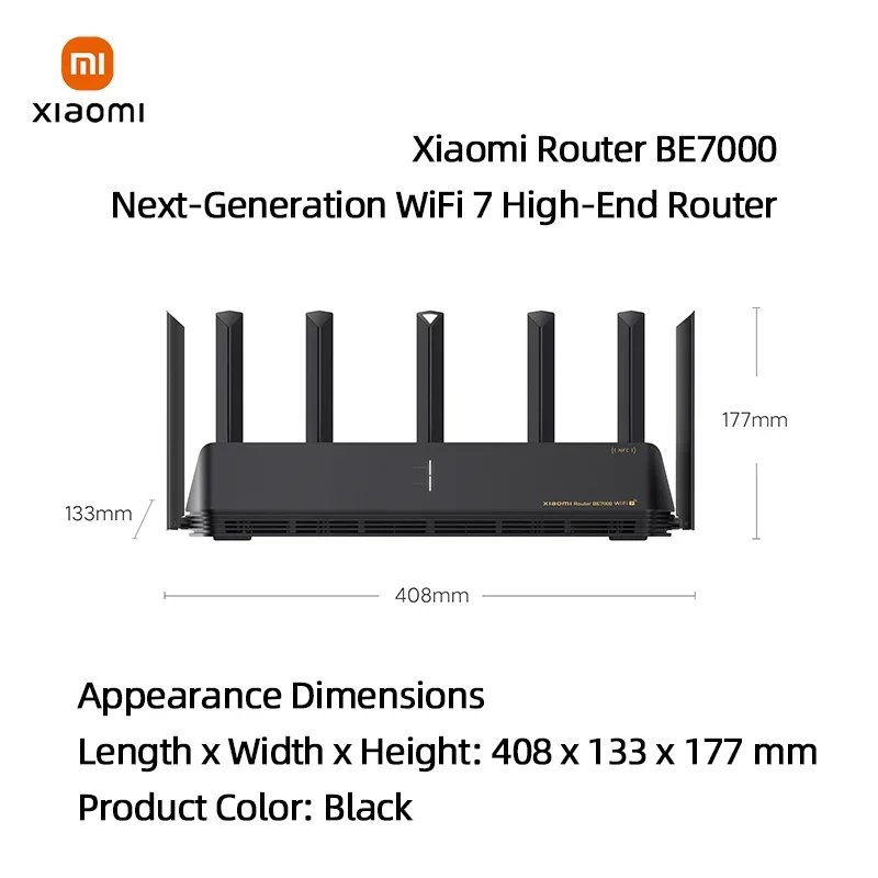 Xiaomi Mi Router BE7000 Tri-Band WiFi Repeater VPN 1GB Mesh USB 3.0 IPTV 4 X 2.5G Ethernet Ports Modem Signal Amplifier