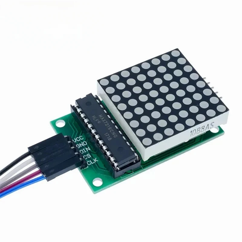 Imagem -02 - Dot Matrix Module Microcontrolador Display Module Mcu Led Display Módulo de Controle para Arduino 5v 10 Pcs Max7219 8x8