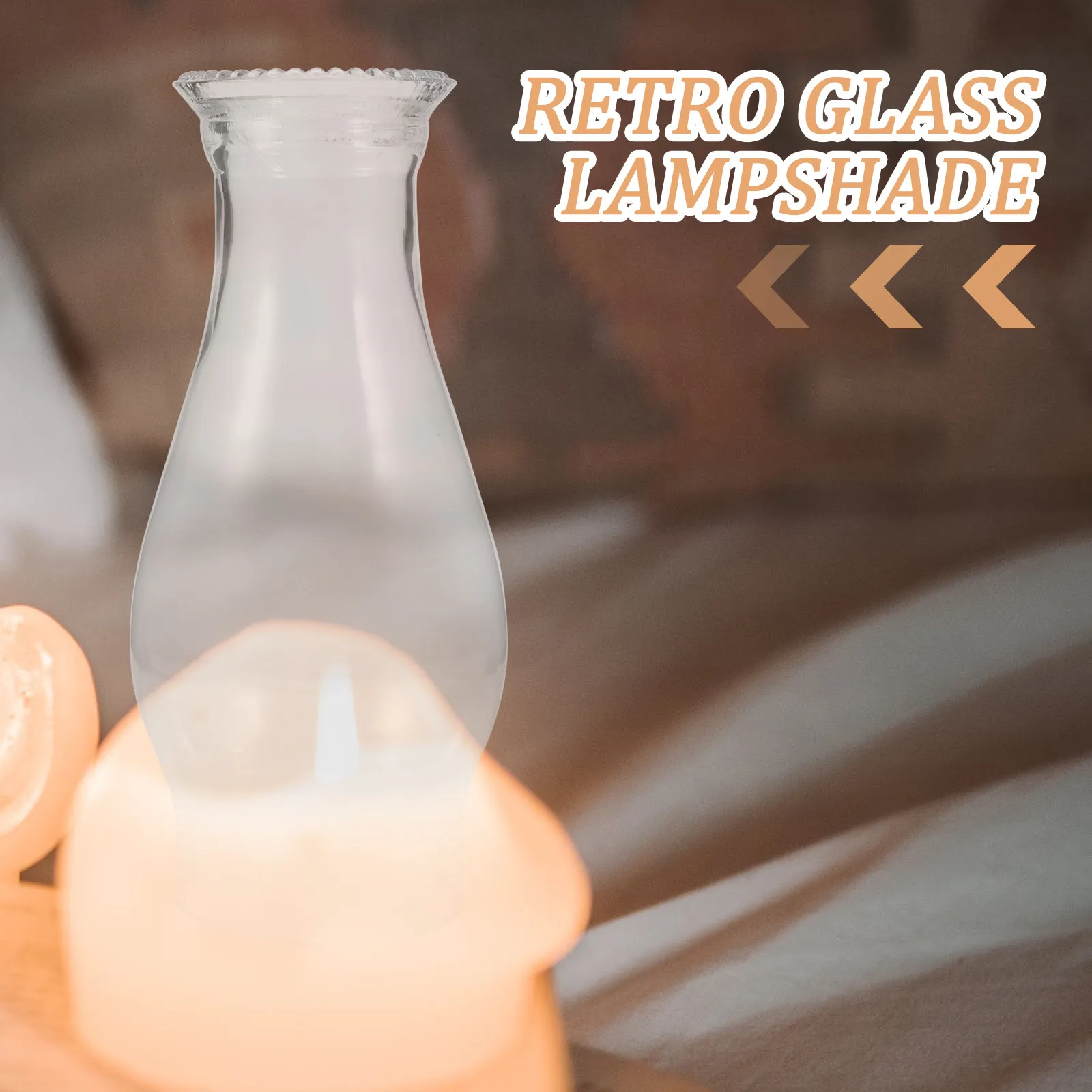 High Quality Glass Lamp Cover for Oil Lamps Lamp Shade Replacement Clear Transparent Retro Design Indoor Outdoor Use