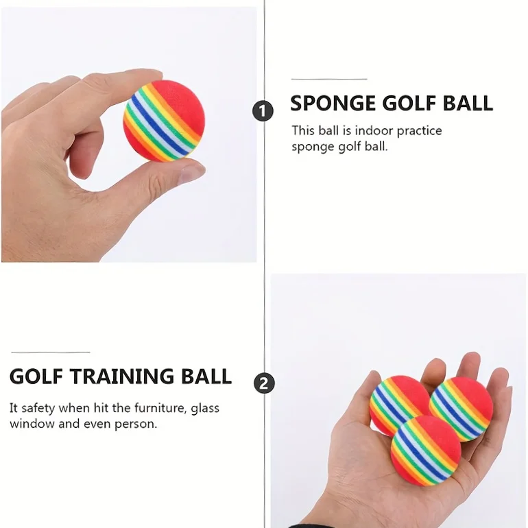 1/9 Stück Katzenspielbälle zur Selbstunterhaltung, Langeweilebekämpfung, Regenbogenfarben, Schaumstoff-Teasing-Bälle für Kätzchen, interaktive Spielzeuge, lustiges Haustiergeschenk – Detail 4