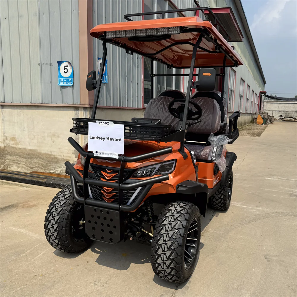 Новая модель 2, 4, 6 мест, электрическая подъемная внедорожная охотничья багги, 4 алюминиевые колеса, 7,5 кВт, двигатель переменного тока, электрическая тележка для гольфа