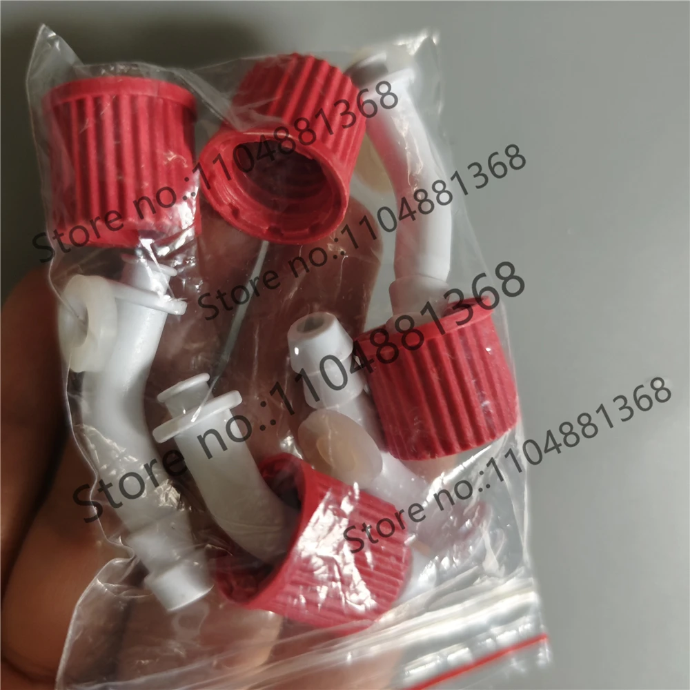 4pcs PBT threaded connector, glass threaded joint, used for condenser tube screw-top bottle and suction bottle GL14