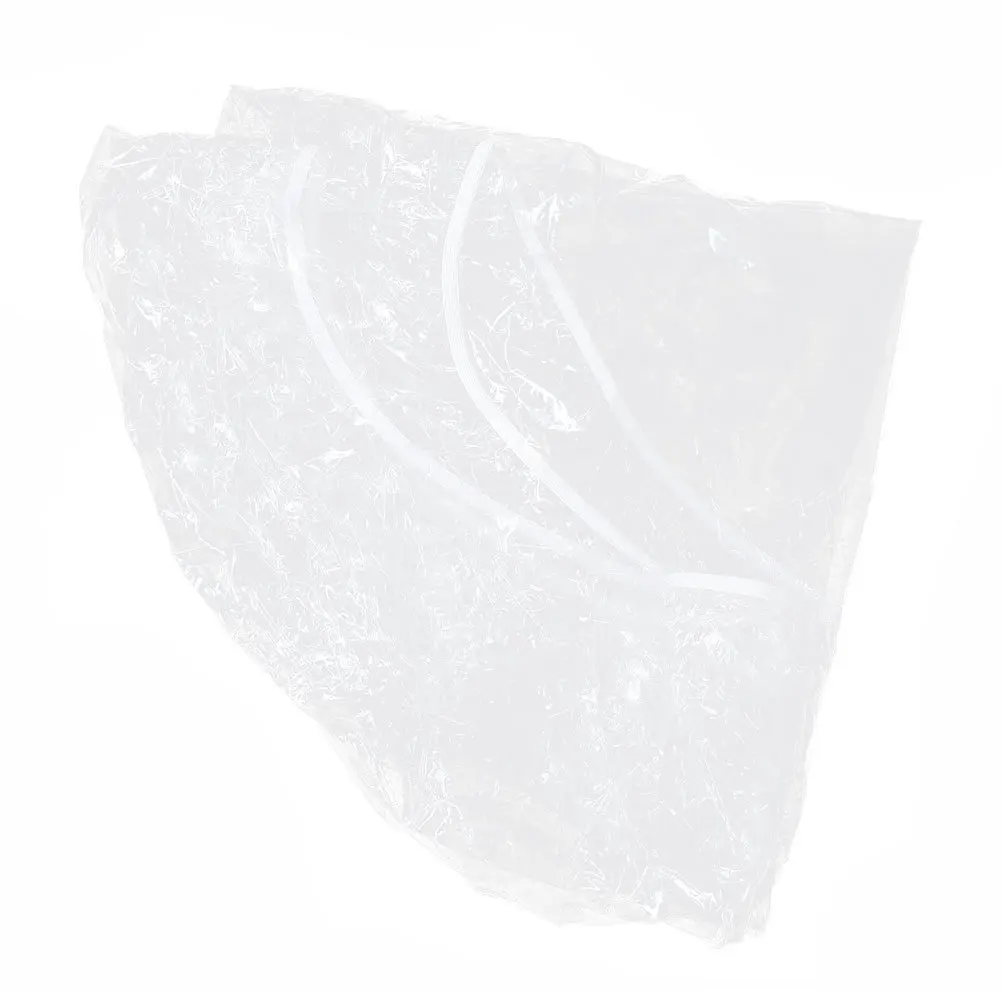 

Outdoor Patio Round Elastic Table Cover Clear PVC Oil Resistant Elastic Fitted Band Tablecloth for Dining and Party