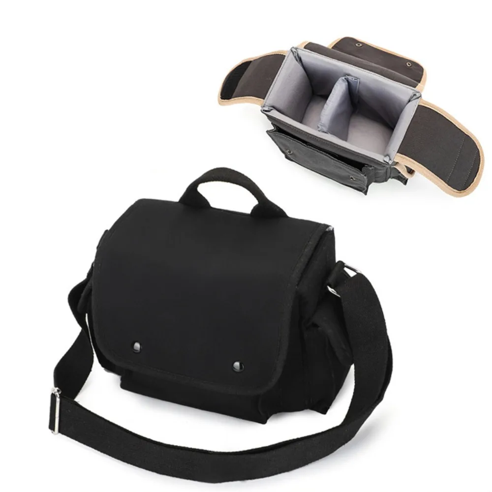 

Multi-functional Digital DSLR Camera Bag Waterproof Wear Resistant Camera Storage Bag Padded Dividers Durable Camera Lens Pouch