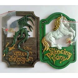 1PC Christmas Decorations Home Wall Art Decor Horse Dragon Statue Handmade Resin Crafts Home Loft Decor