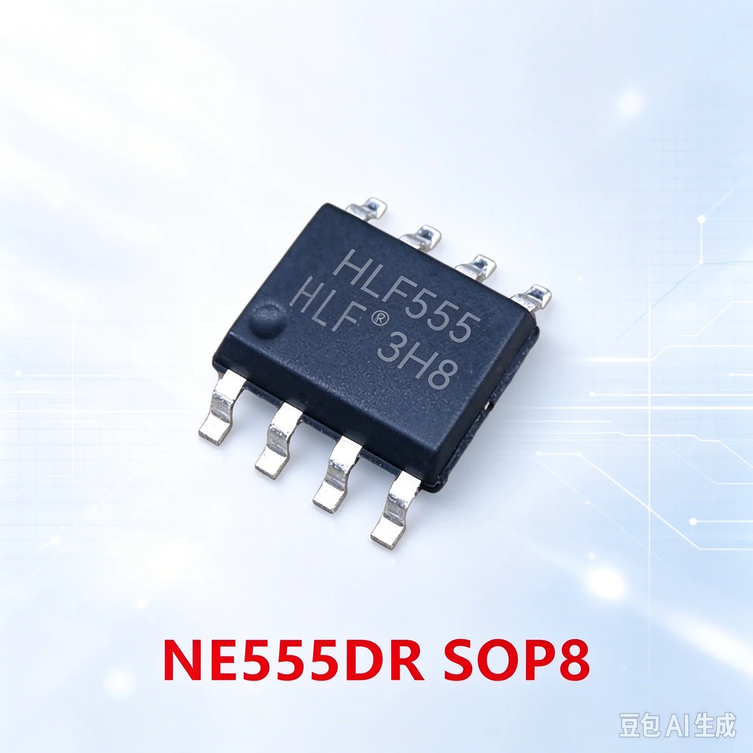 100pcs for NE555DR SOP High‑Precision Timer Chip NE555 HLF555 New