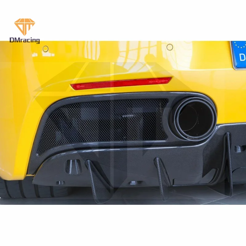 Capristo Style Carbon Fiber Exhaust Trim and Exhaust Tips for Ferrari 488 GTB 2015-2018