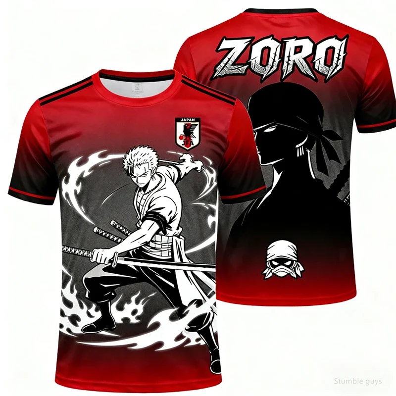 Herren Casual One Piece T-Shirt Sanji Diable Jambe Jersey Jungen Kleidung Mädchen Kurzarm Atmungsaktive Sommermode Tops