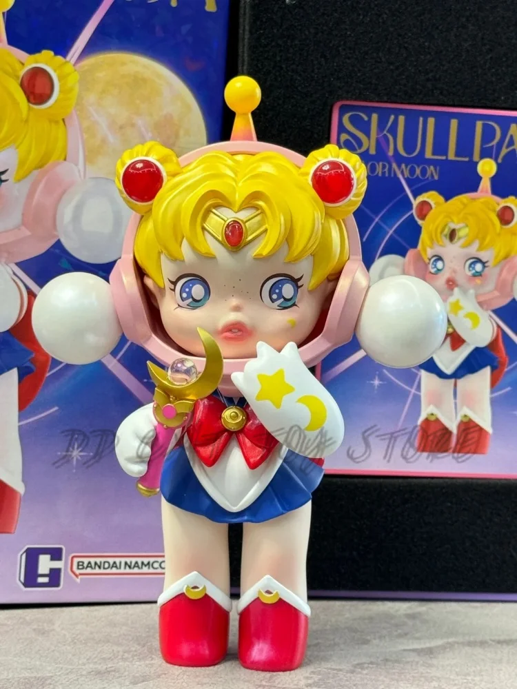 Skullpanda X Sailor MoonAction Figure  Toys Kawaii Doll Collection Figurine Model Figure Desktop Ornaments  Surprise Gift