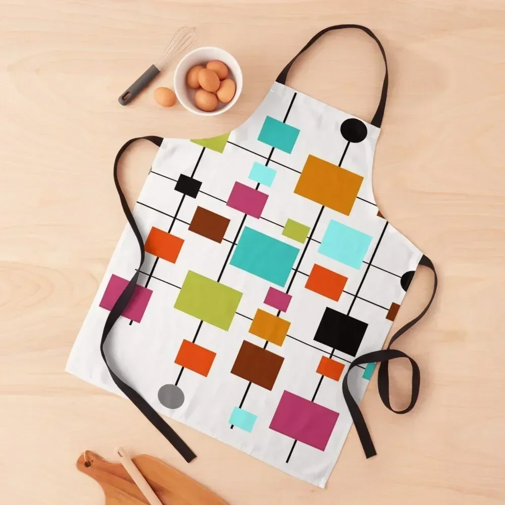 

Mid-Century Modern Art 1.3.1 Apron Kitchen New 2022 Year men's barbecue For Woman Kitchenware Apron