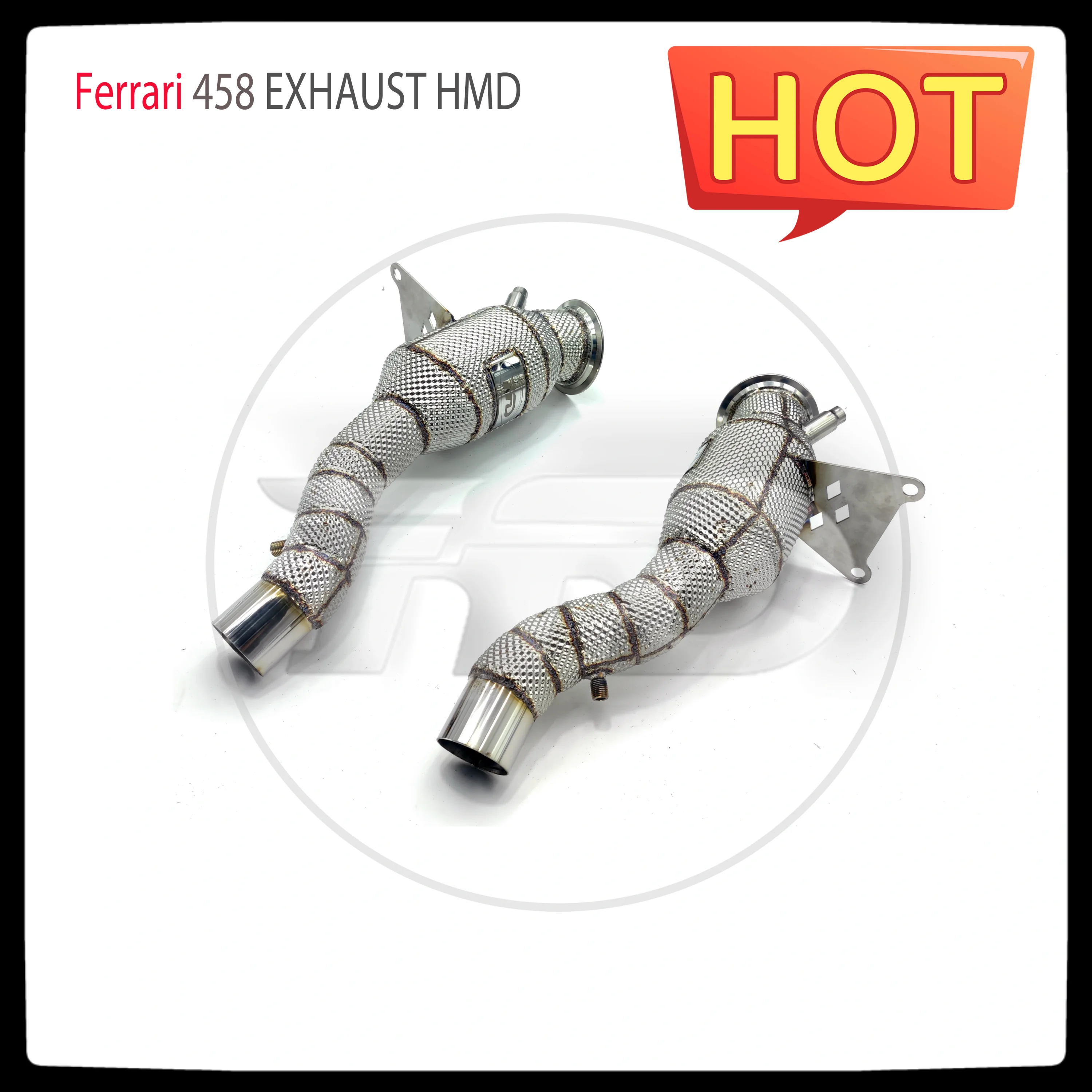 HMD Exhaust System High Flow Performance Downpipe for Ferrari 458 Car Accessories With Catalytic Header Without Cat