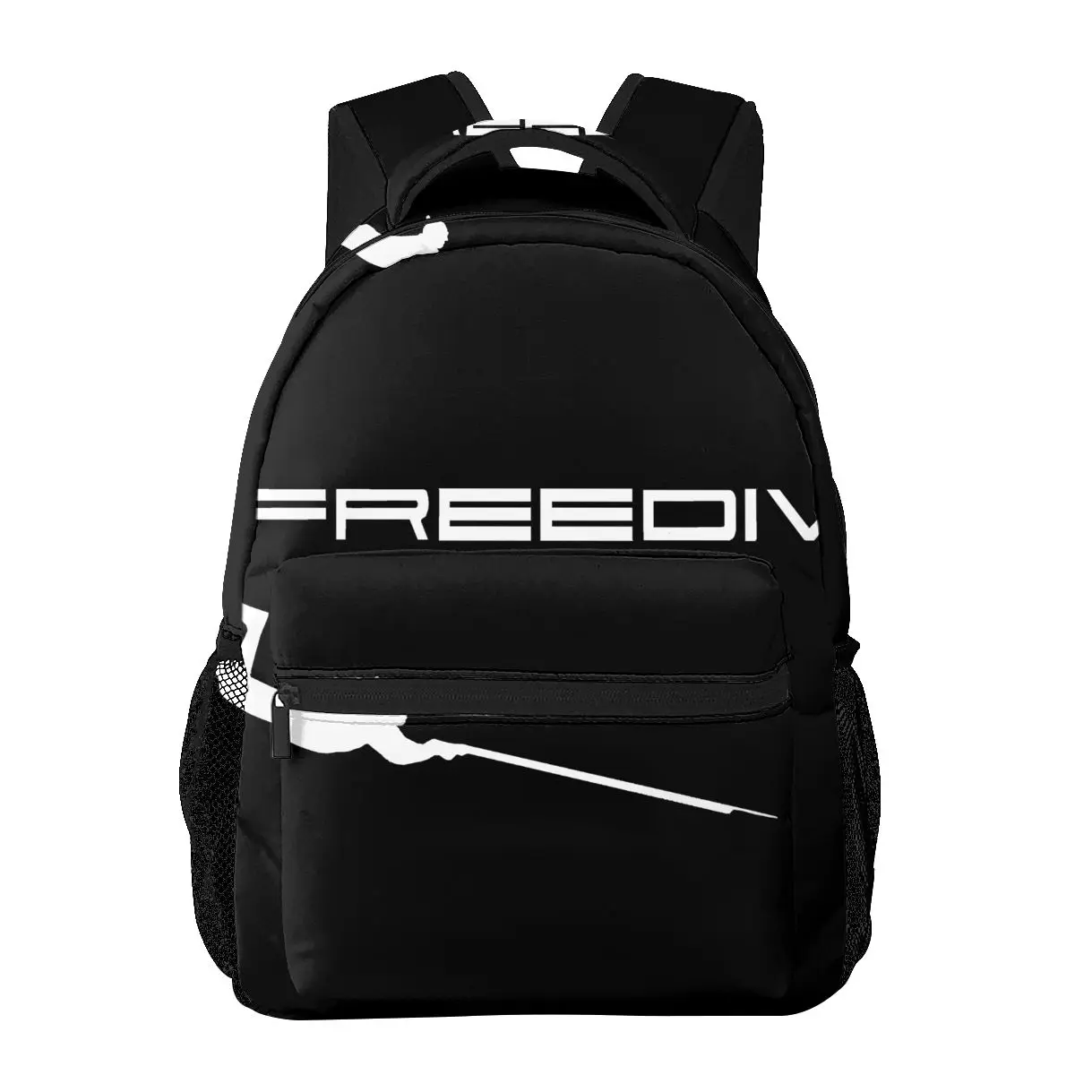 Unisex Freedive Jogador Casual mochila, estudantes, lazer, viagem, computador