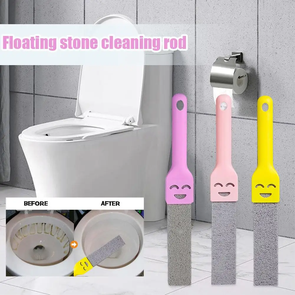 Pumice Cleaning Stick Seat Toilet Stain Removal Bathroom Accessories Yellow Powerful Scale Pumice Stone Brush Scar Househol H8O1