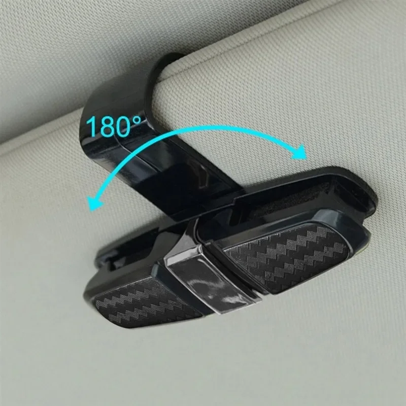 Organizador de óculos e cartões para viseira de carro – 180 °   Ângulo ajustável e economia de espaço com 3,9 polegadas de largura