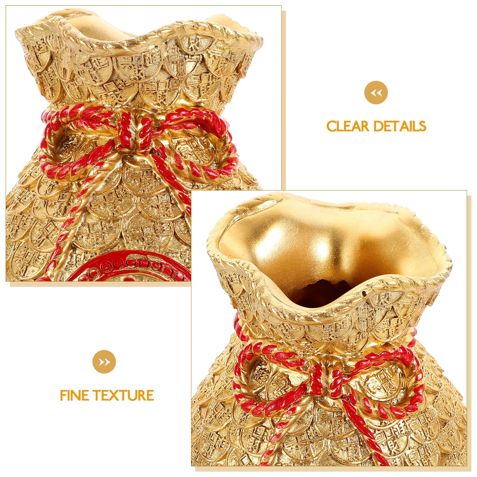 

Скульптура-саше из смолы «Мешочек удачи»: яркий талисман для автомобиля, дома и офиса, украшение для рабочего стола