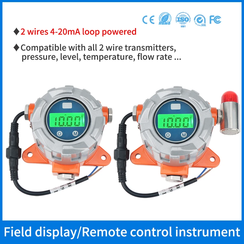 Power Plant Explosion Proof Remote Controller Oil Fuel Water Tank Side Field Display Indicator for 4-20mA Magnetic Level Gauge