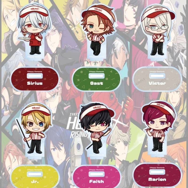 HELIOS Rising Heroes 10CM Acrylic Figure Stand Model Cosplay Toy Birthday Gift Ornament keychain Festival Christmas