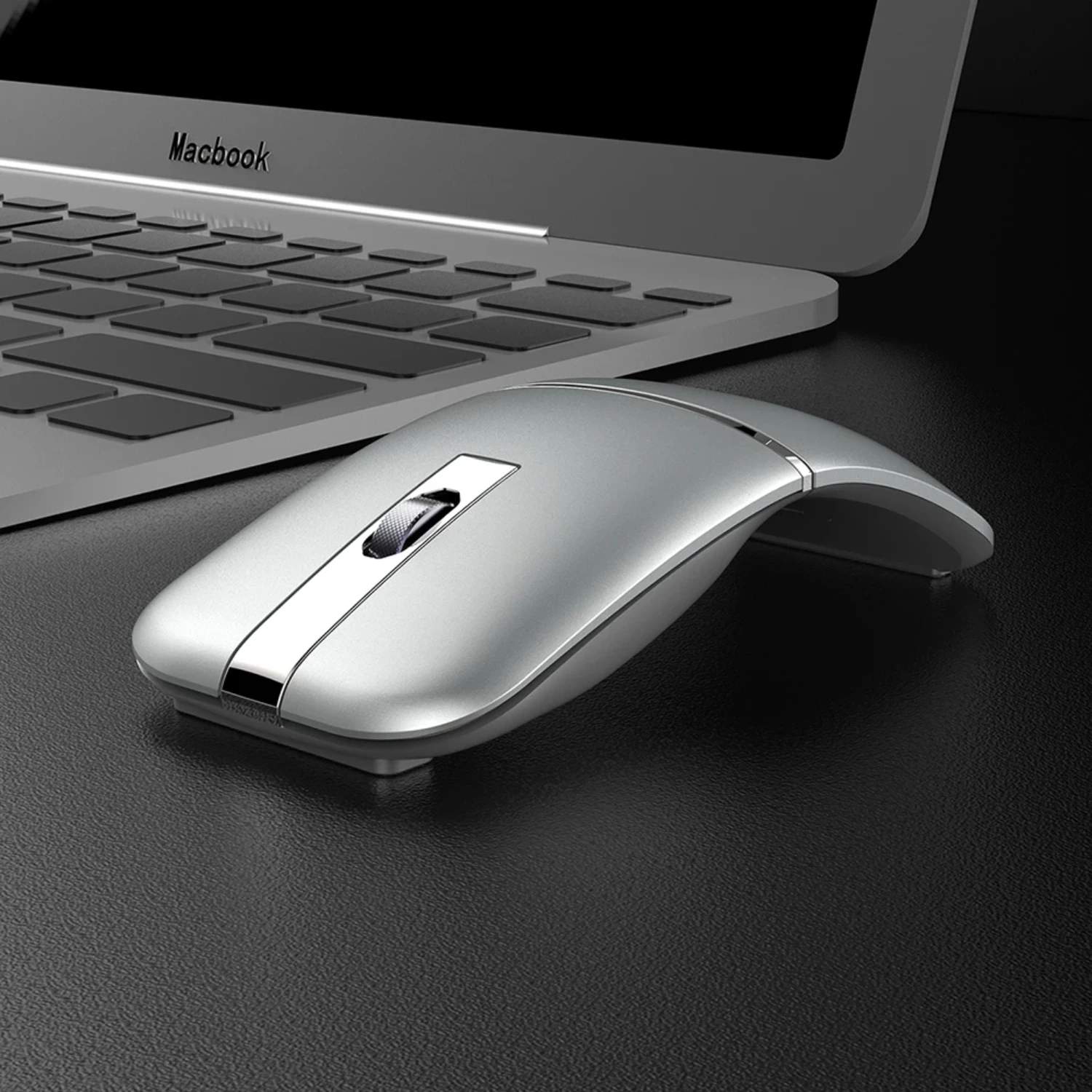 

Computer Wireless Arc Mouse Rechargeable Bluetooth Silent for Travel Cordless Laptop Folding Ultra Slim Tablet Macbook