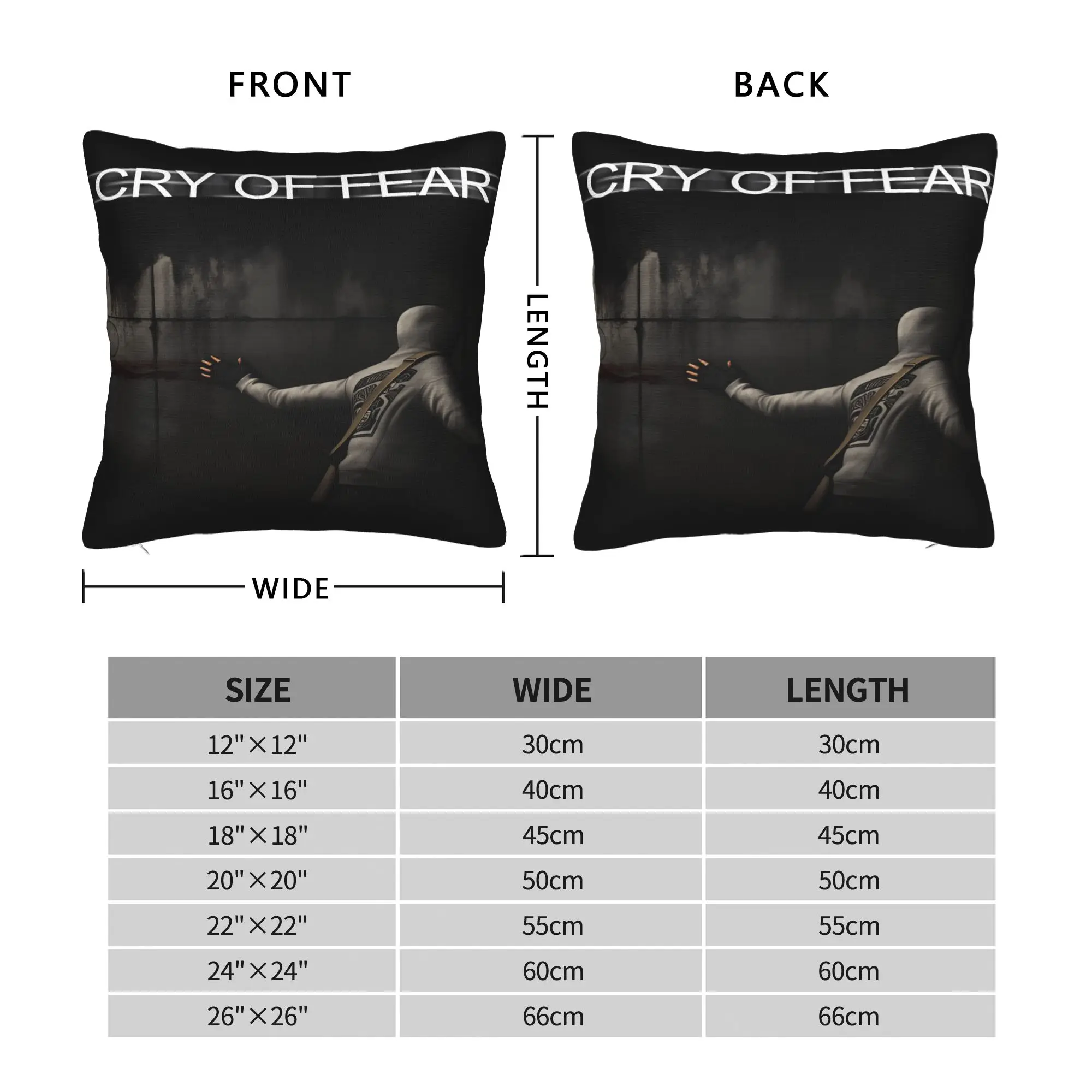 Game Cry of Fear Pillowcases  Novelty Pillow Case For Office Car Home Decor Graphic Pillow Cover
