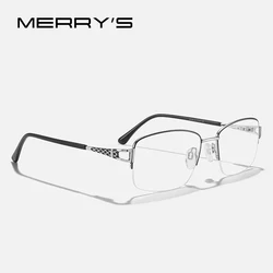 MERRYS DESIGN Women Classic Retro Half Glasses Frame Oval Fashion Glasses Myopia Prescription Eyeglasses S2295