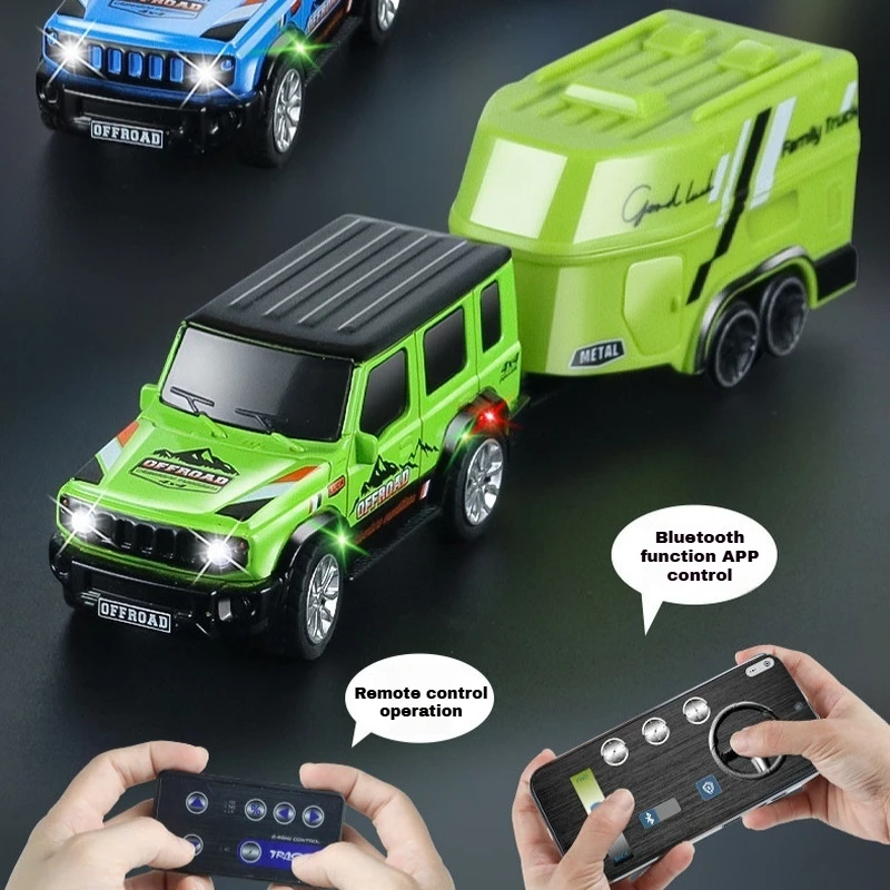 

HG6601E New 1:64 Dual Mode Mini Remote Control Car Alloy Charging Wireless Simulation Off Road Vehicle To Children'S Car Toys