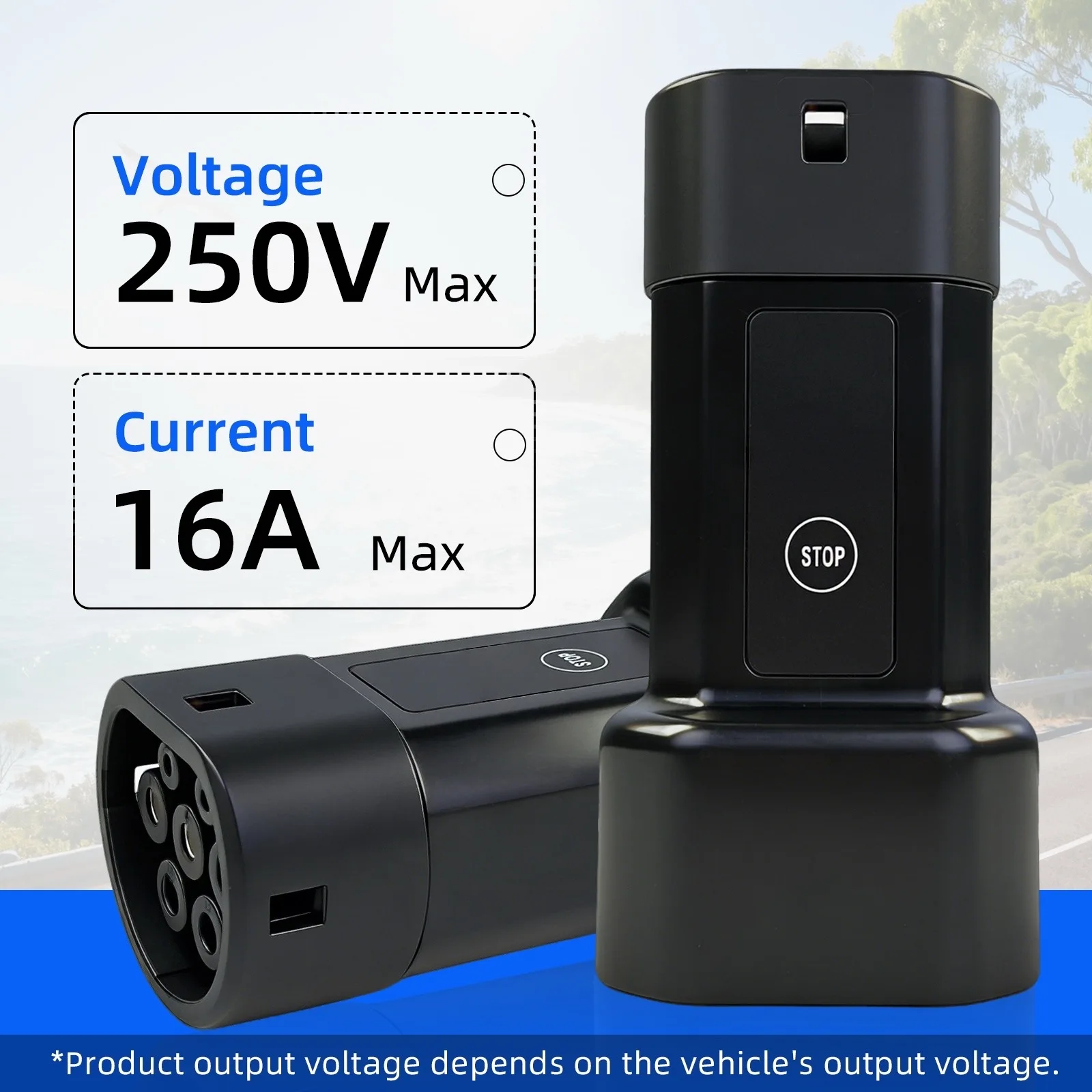 Type2 V2L Discharge Adapter With EU Schuko,Vehicle to Load , For Hyundai IONIQ 5 Hyundai IONIQ 6 Kia EV6 Kia EV9 Kia EV3 v2l