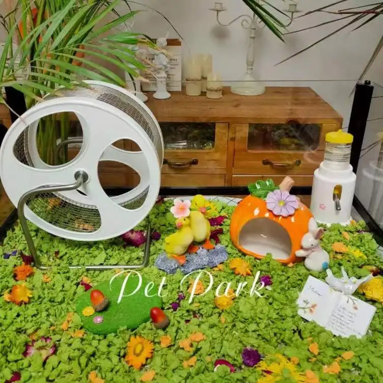 Cute Design Ceramics Pumpkin Small Animals Hamsters Rat Cage Guinea Pig Bed Small Pet Accessories for Syrian Hamster Chinchilas