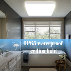 Ceiling Light Luz Led de techo cuadrada para baño, Panel de luces moderno de 110v a 220v, accesorio de iluminación interior para dormitorio y sala de estar