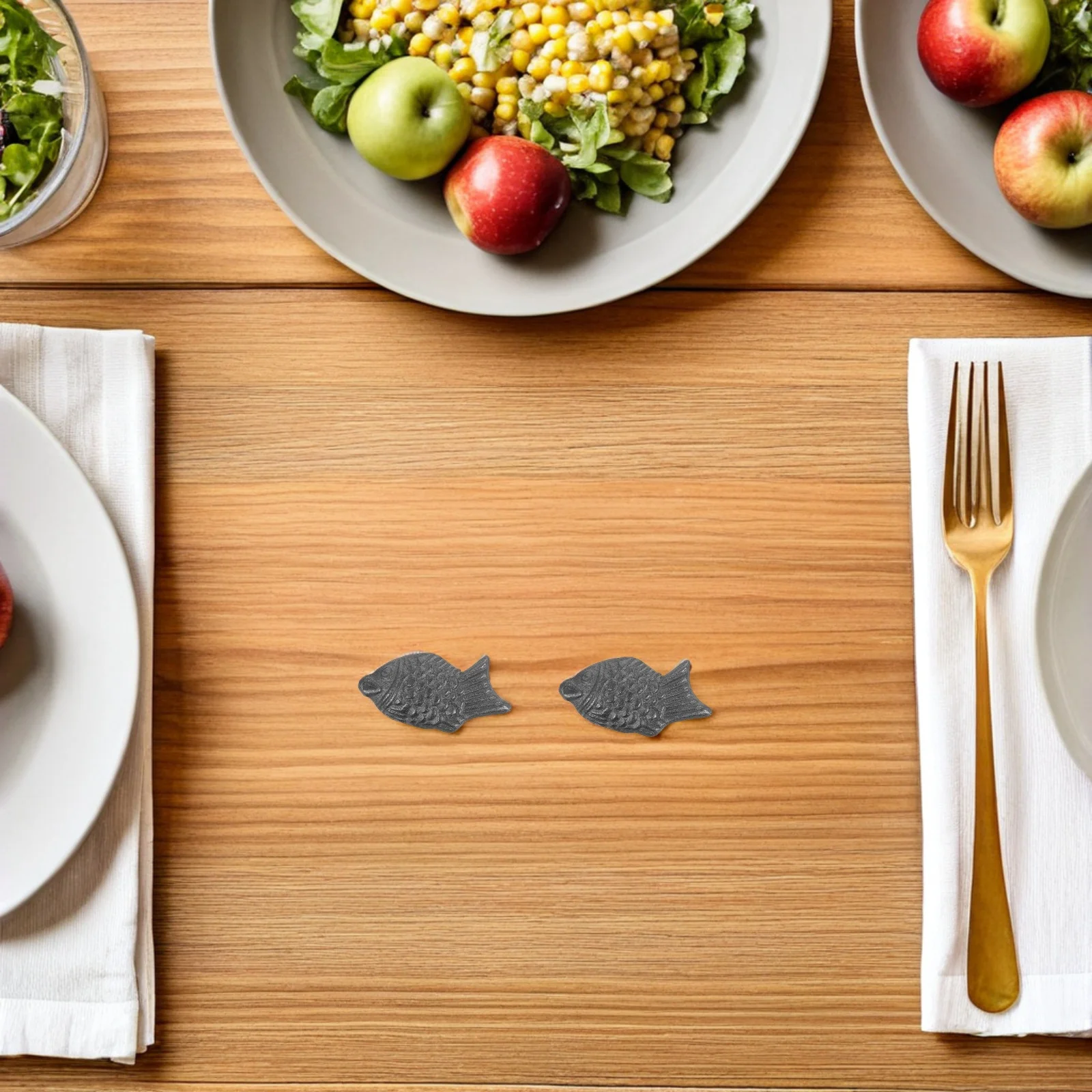 

4Pcs Cast Iron Fish Kitchen Tool Vegan Nutrition Iron Supplement Cooking Aid for Athletes Anemia Recovery Iorn Fish