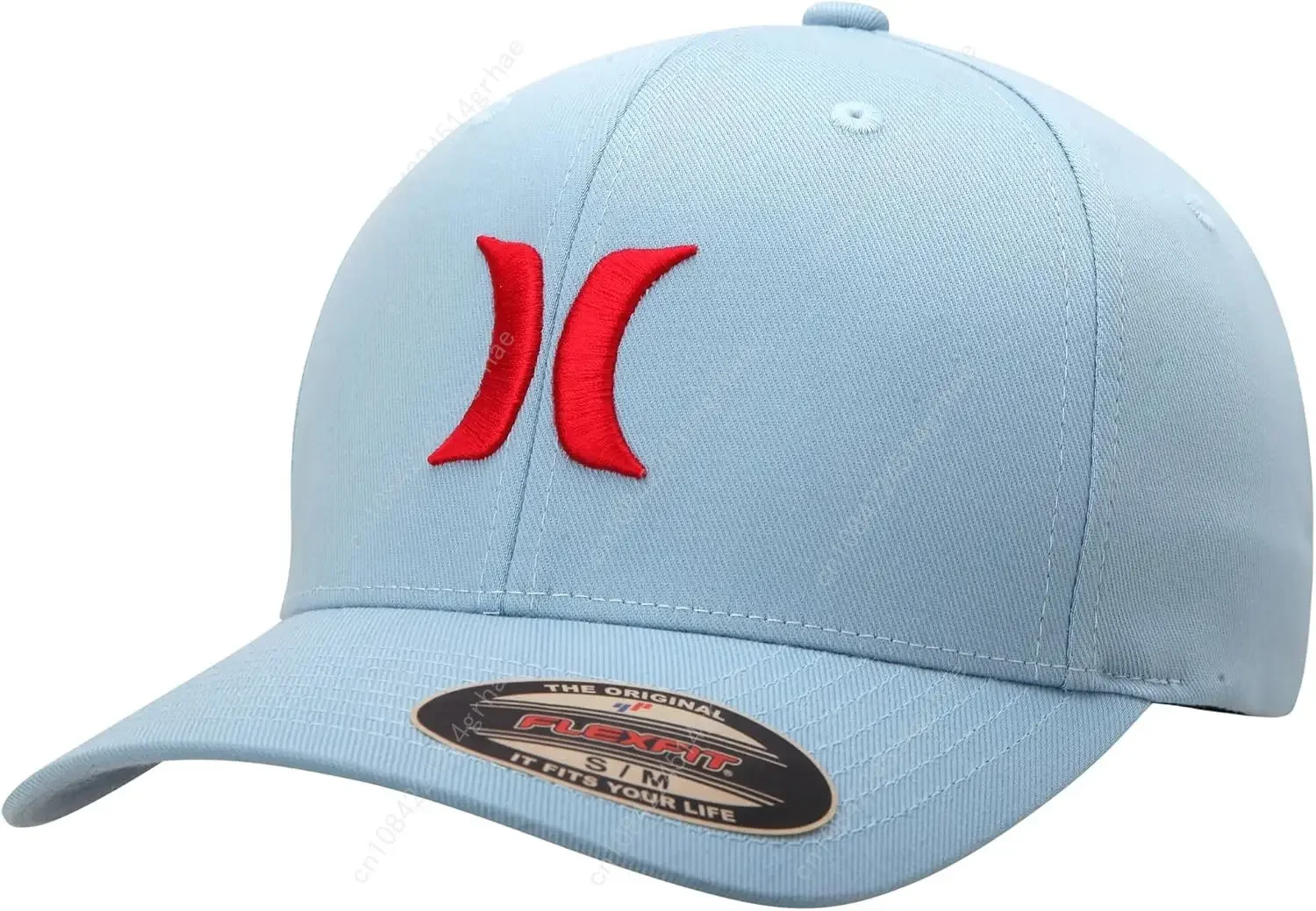 Gorra de Béisbol H-Hurley para Hombre, Gorras de Béisbol Flexfit Ajustadas, Logotipo Bordado, Algodón de Alta Calidad, Gorras de Camionero Cerradas para Exteriores
