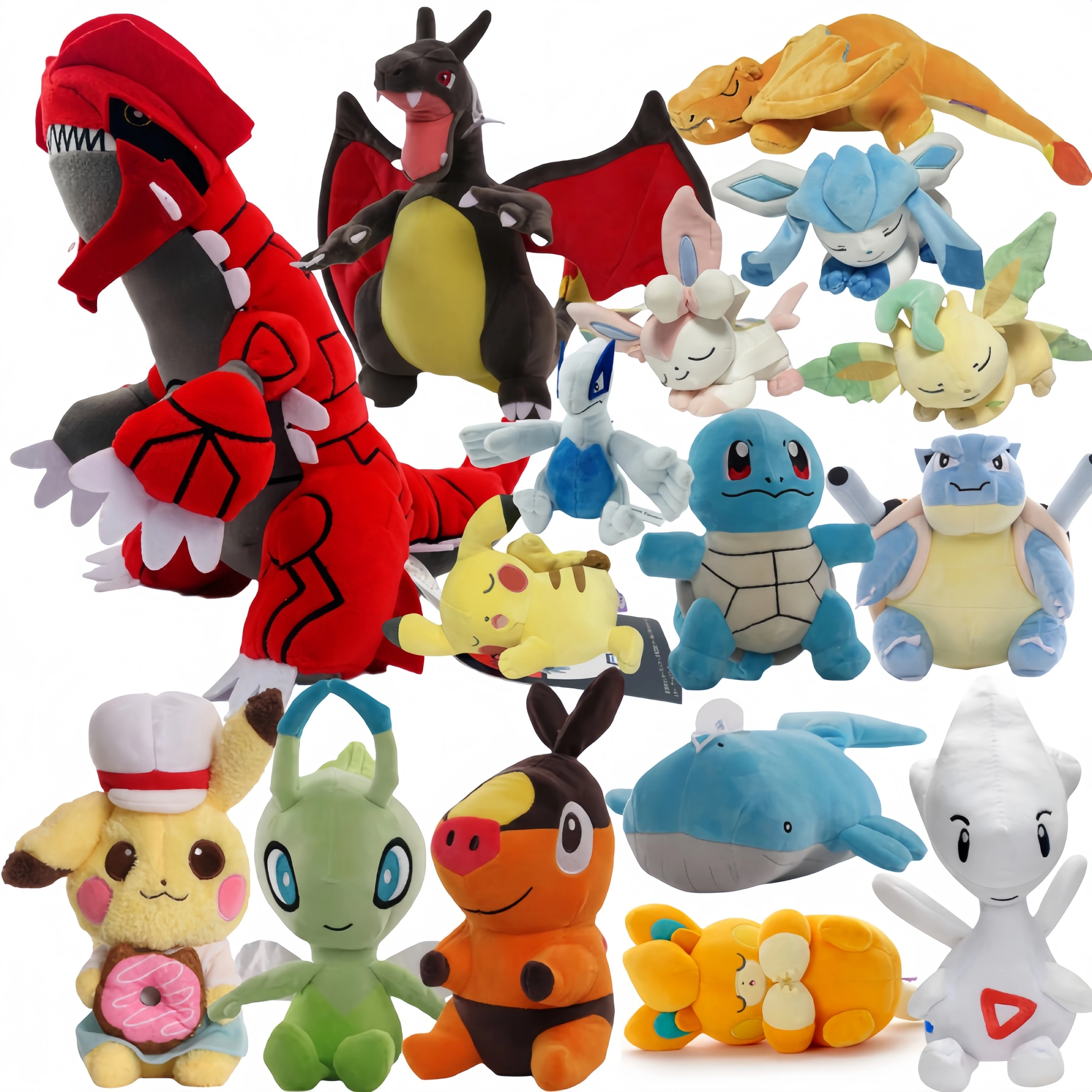 

Рождественский подарок аниме Gastly Groudon Peluche мягкая игрушка Pokemon Pikachu Peluche Charizard Blastoise Sylveon Glaceon мягкая кукла