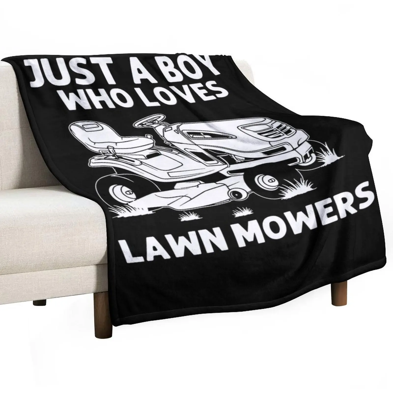 Boys Kids Lawn Mower Farm Gardening Throw Blanket Summer Heavy Luxury Kid'S Tourist for sofa Blankets