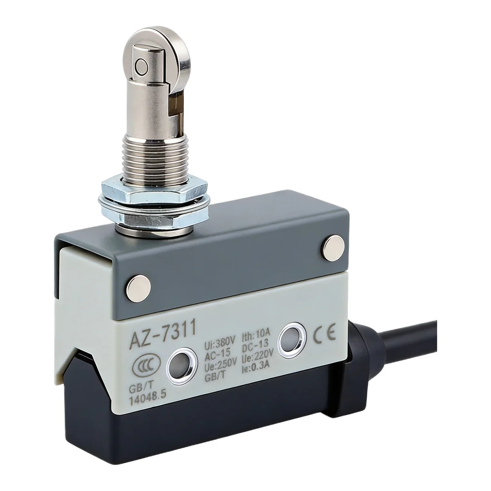 AZ7311 Waterproof Limit Switch 10A 250V Small Roller Lever Travel Switch 1NO1NC For Industrial Automation CNC Machine Control