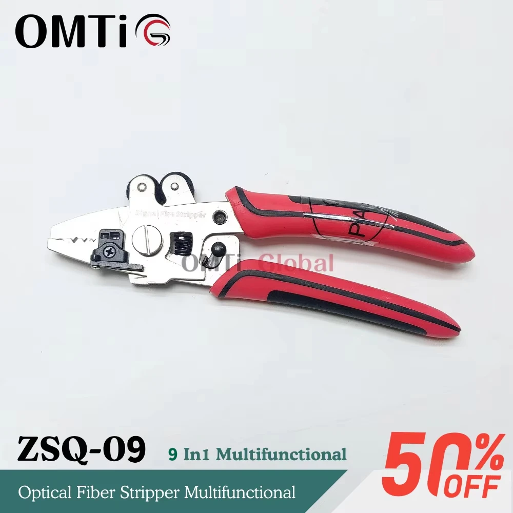 NEW For FTTH Signalfire 9 In1 Optical Fiber Stripper Multifunctional Optical Fiber Stripper Replaceable Cleaning Cotton ZSQ-09