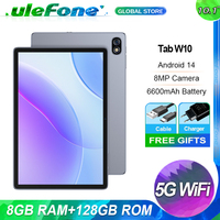 Ulefone Tab W10 Tablet 8GB RAM 128GB ROM 10.1‘’ HD+ Display 6600mAh 8MP Rear Camera Unisoc T606 Octa Core Android 14 Tablets