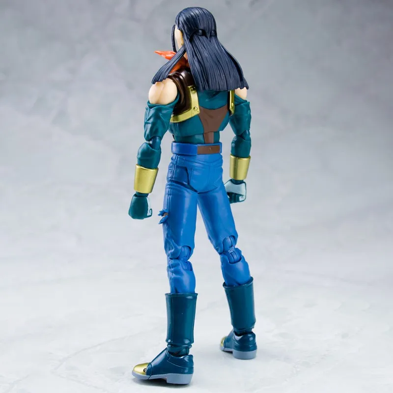 Bandai S.H.Figuarts SHF Super Android 17 Action Figure Dragon Ball GT Anime Figurine Joint Movable Doll Model GK Collection Toys