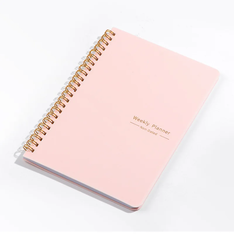 Undated Weekly Planner A5 Weekly Goals Spiral Binding Notebook Planner Agenda Record Daily Plans To Achieve Future Goals