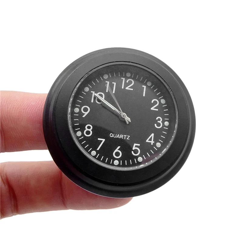 ユニバーサルモーターサイクルウォッチ,7/8インチ,クォーツ,防水,クロックホルダー,ハーレー,スズキ,ヤマハ用レンチ付き